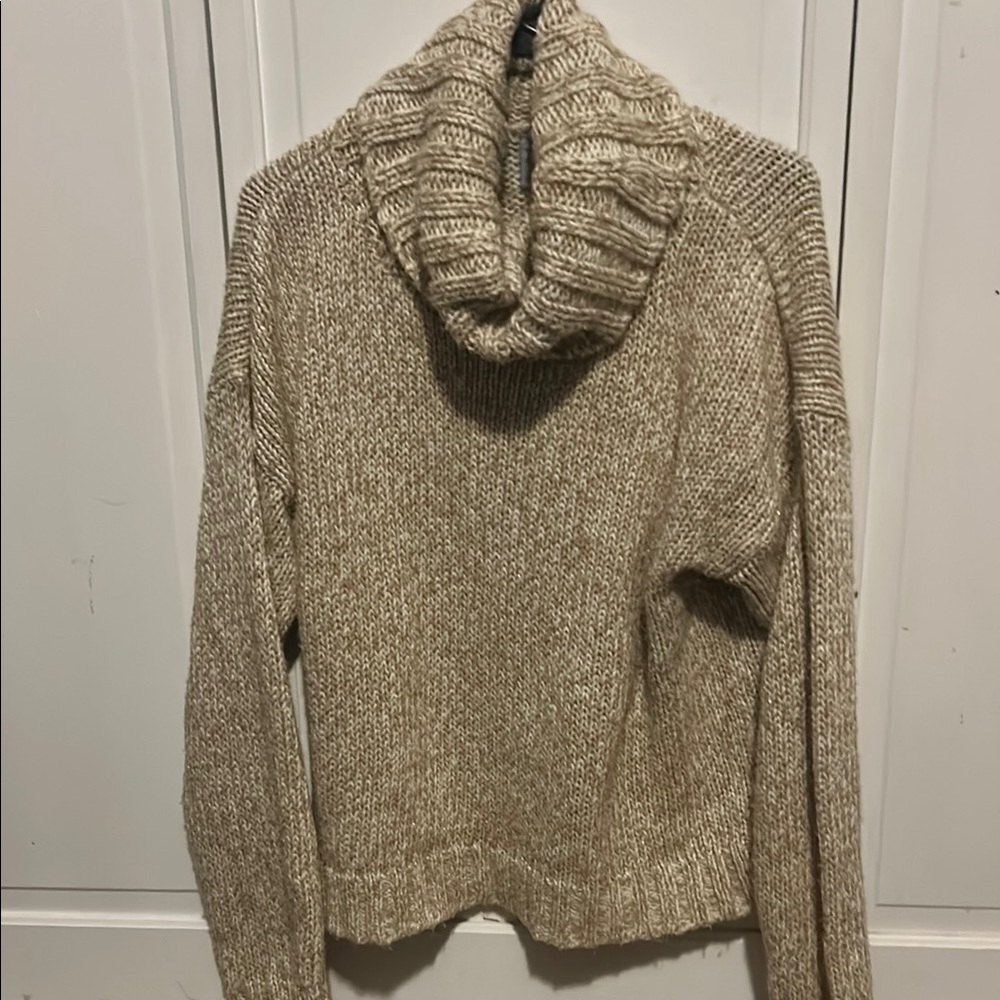 Cozy Beige Turtleneck Sweater